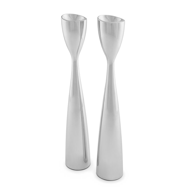 Nambé Vida 11'' H Alloy Tabletop Candlestick | Wayfair